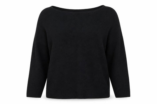 Front view of H&M women’s black jumper, size S