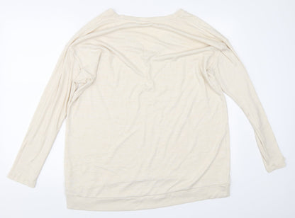 Back view of Gap women’s beige jumper, size L