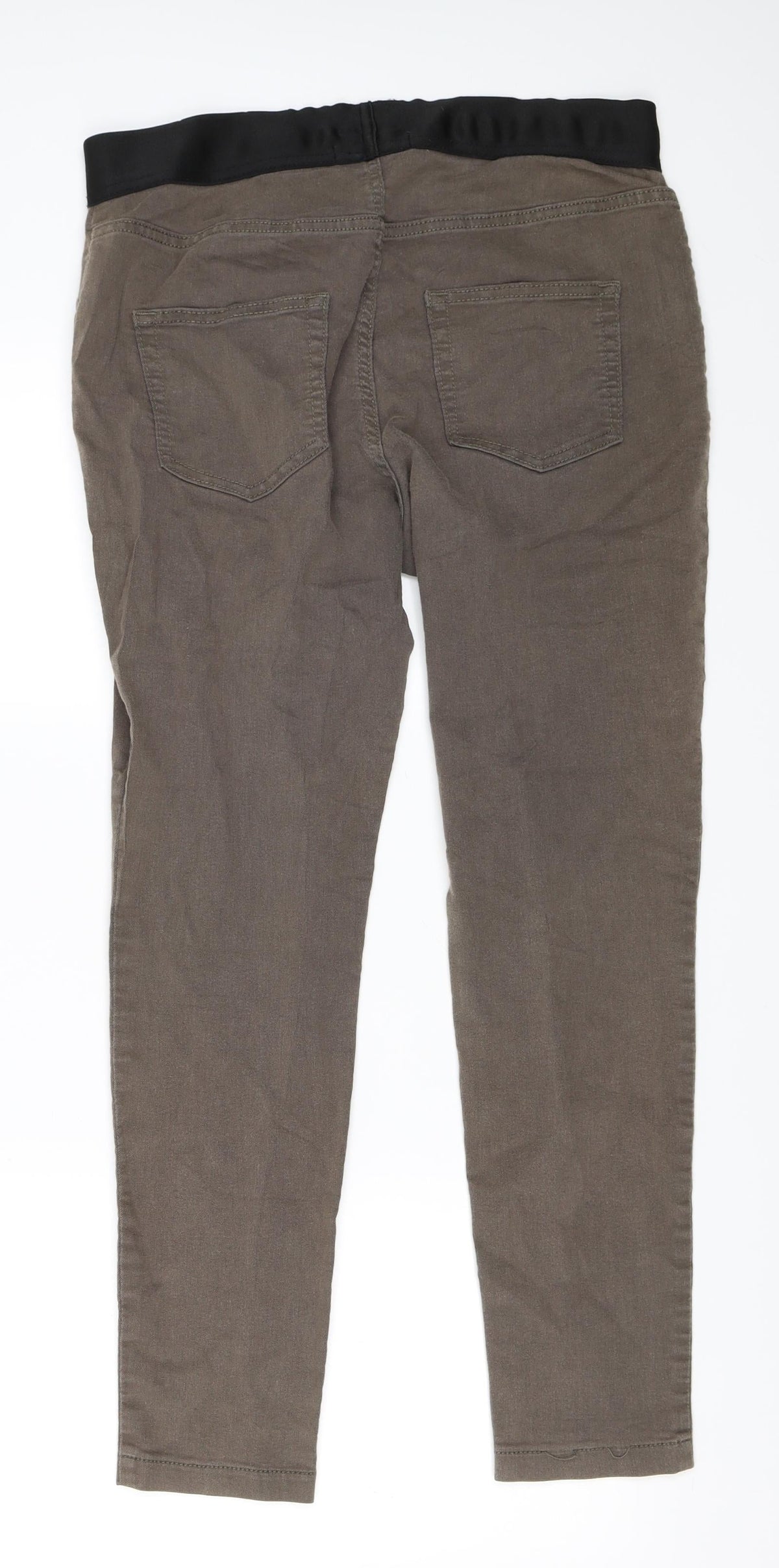 Back view of Marks & Spencer women’s grey jegging leggings, size UK 14, 27-inch leg