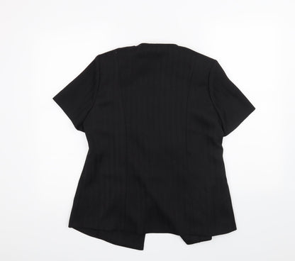 Back view of Bonmarché women’s black jacket blazer, size UK 12