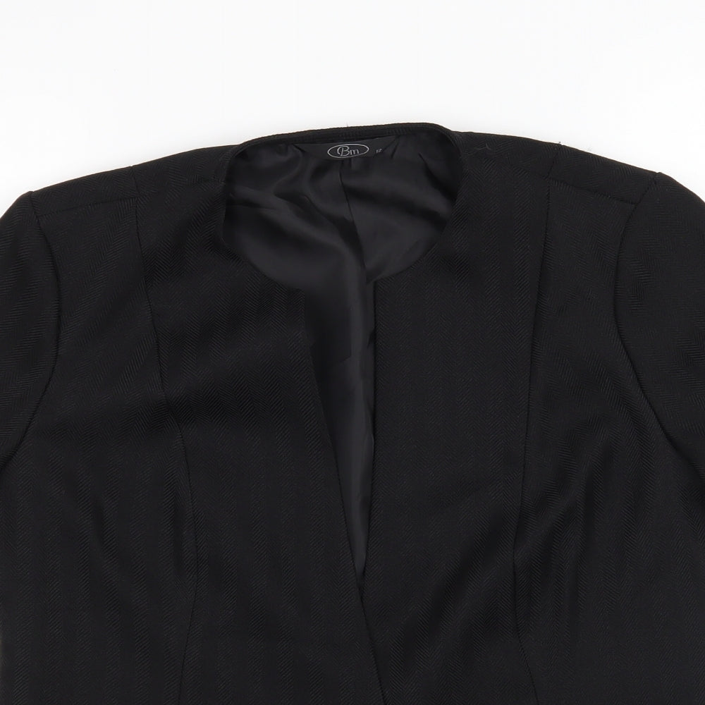 Bonmarché Womens Black Jacket Blazer Size 12