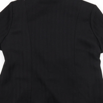 Brand and care label for Bonmarché women’s black jacket blazer, size UK 12