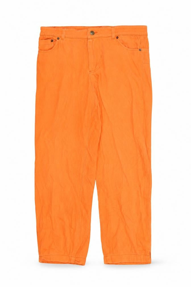 Preworn Womens Orange   Straight Jeans Size 8 L23 in