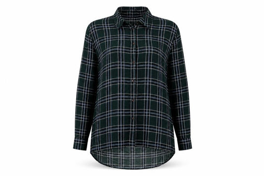 Atmosphere Womens Green Striped  Basic Button-Up Size 12