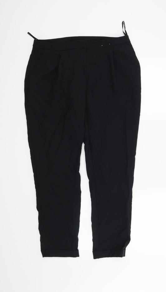 Dorothy Perkins Womens Black   Trousers  Size 12 L26 in