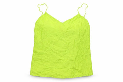 Front view of Preworn women’s green basic blouse, size S