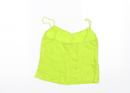 Back view of Preworn women’s green basic blouse, size S