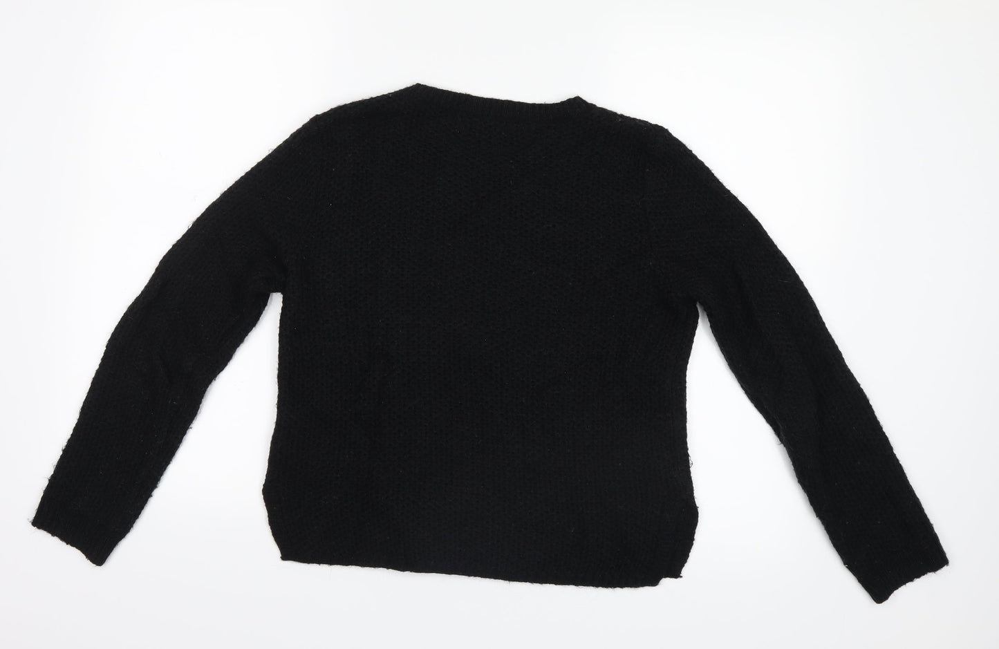 Marks and Spencer Womens Black  Knit Pullover Jumper Size 8