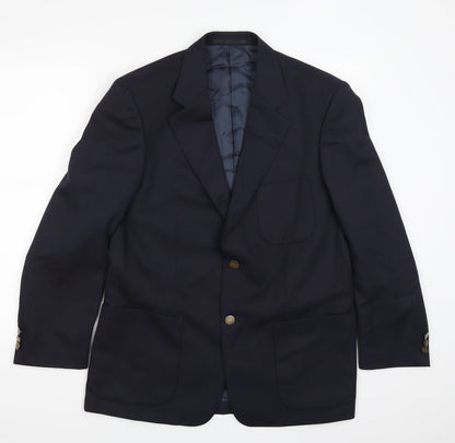 Additional front view of Westbrook women’s blue jacket suit jacket, size UK 40