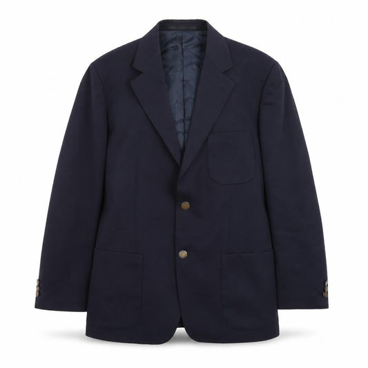Front view of Westbrook women’s blue jacket suit jacket, size UK 40