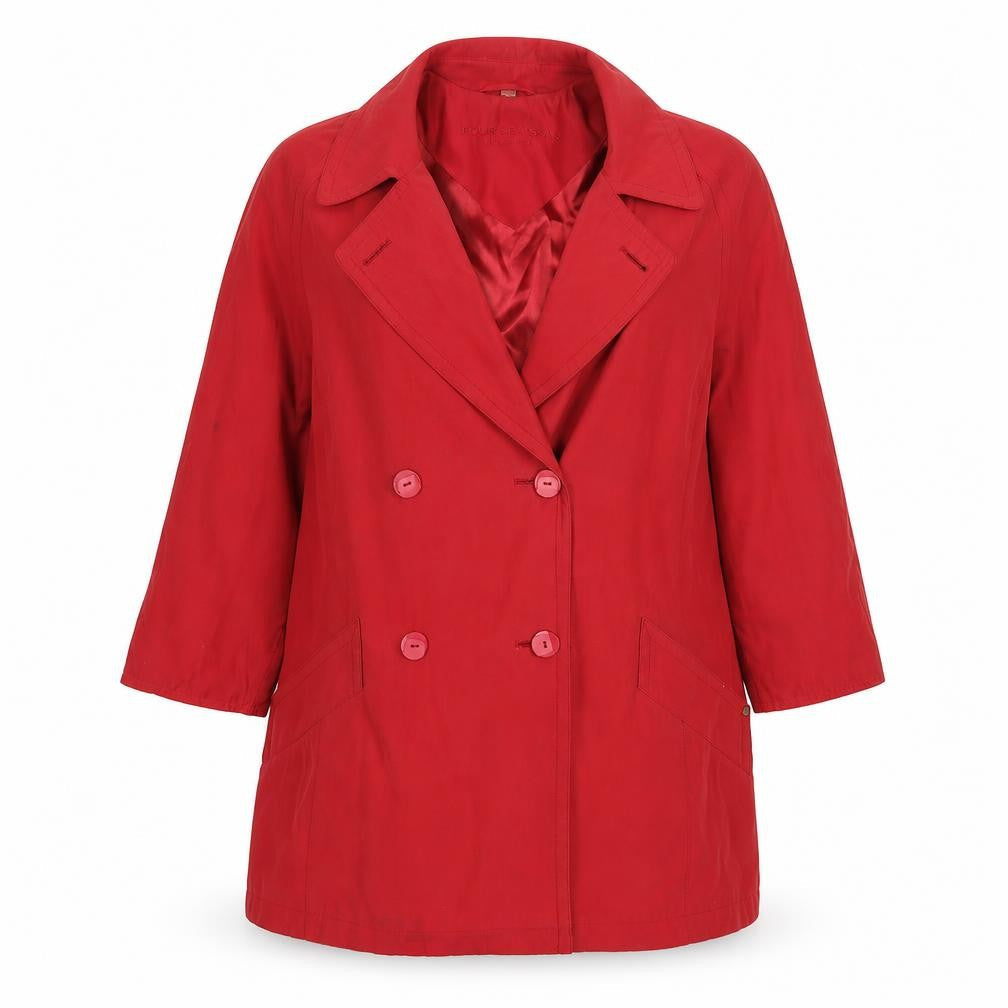 Four Seasons Womens Red   Overcoat Coat Size S