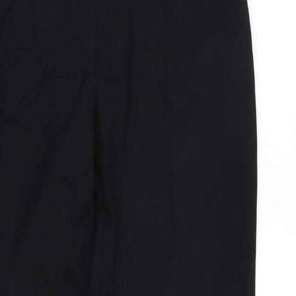 Close-up detail of Gerry Weber men’s black trousers, 30-inch leg
