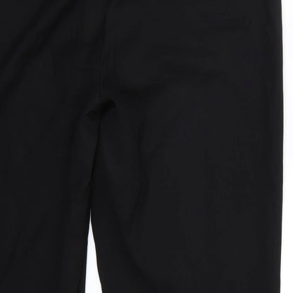 Brand and care label for Gerry Weber men’s black trousers, 30-inch leg