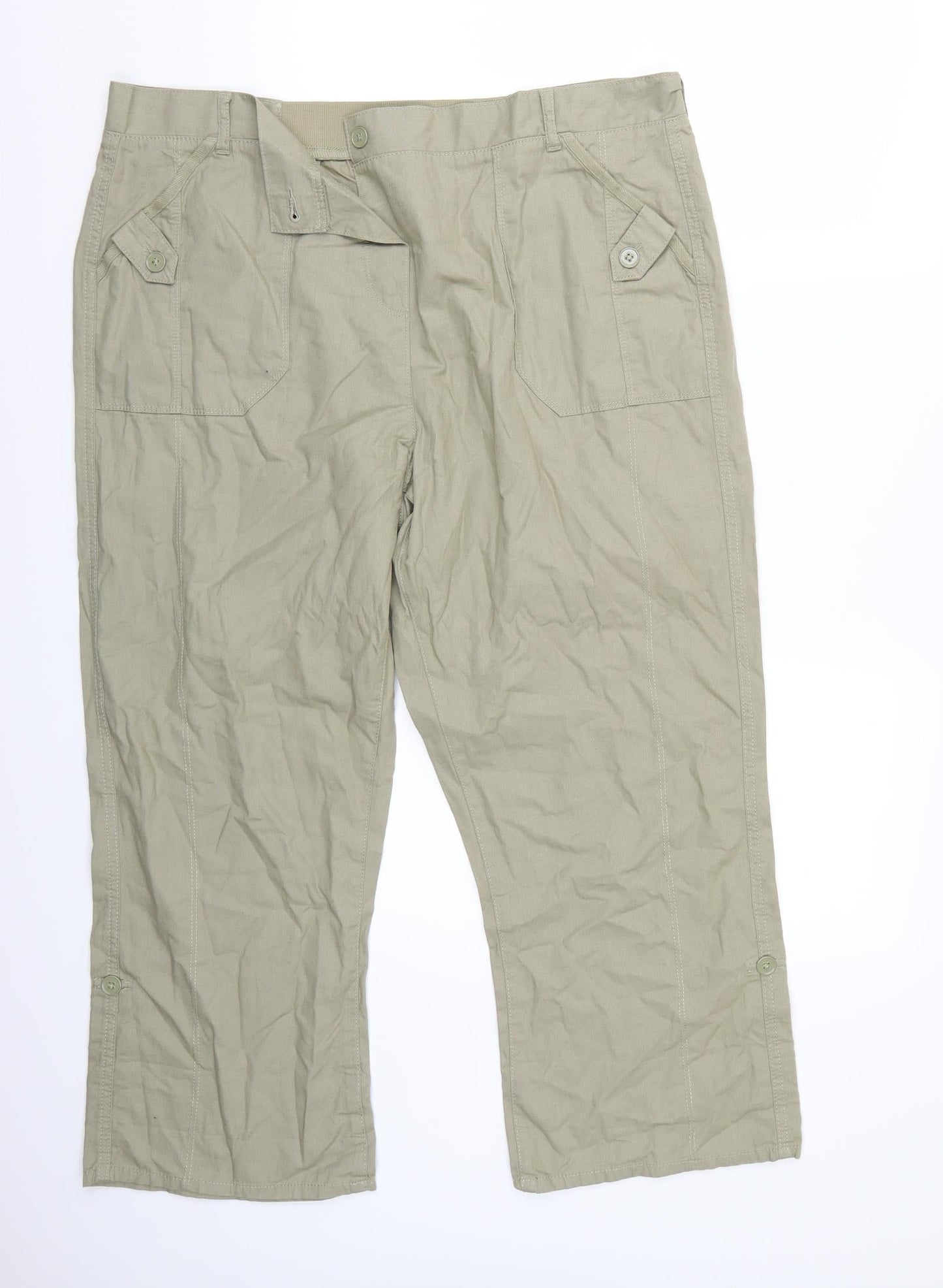 Arista Womens Beige   Trousers  Size 18 L26 in