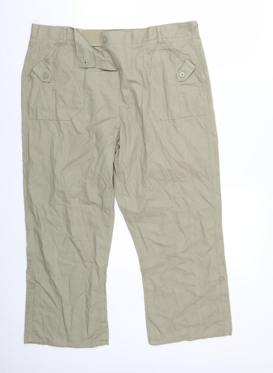 Arista Womens Beige   Trousers  Size 18 L26 in