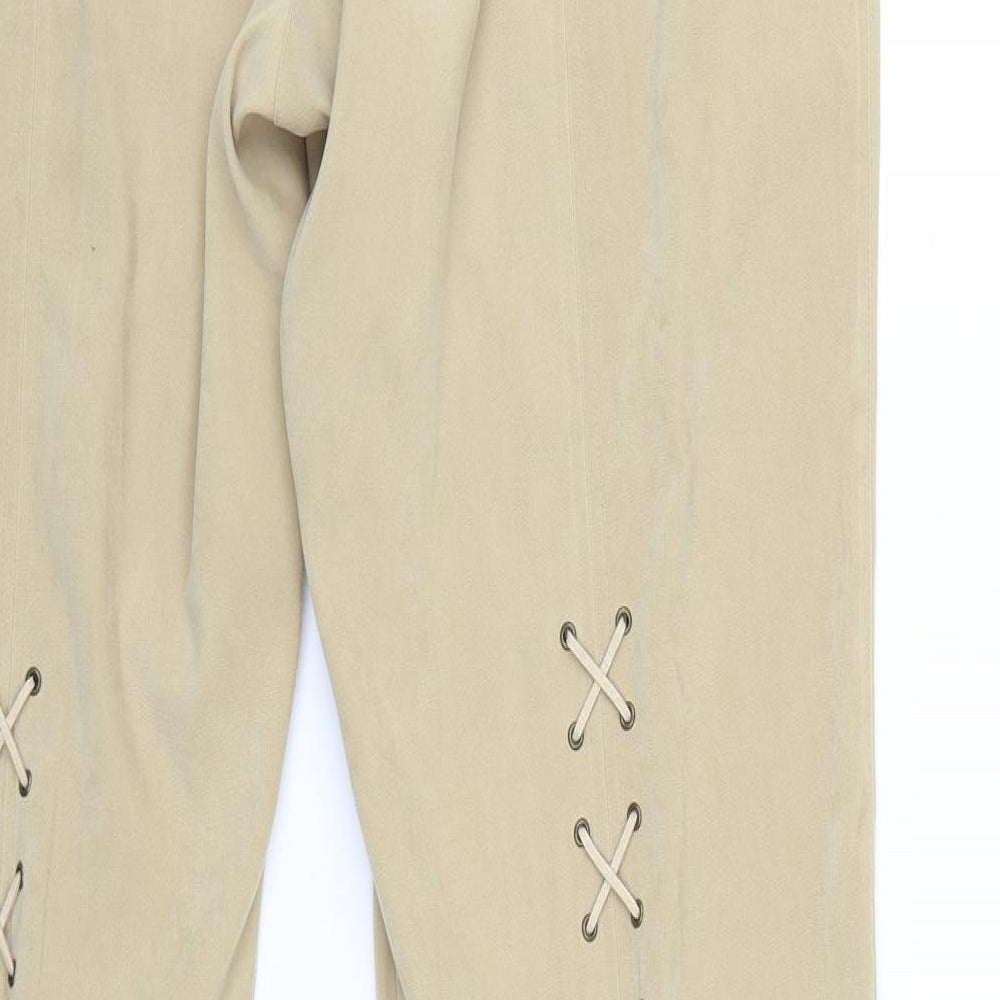 P Womens Beige   Trousers  Size 16 L32 in