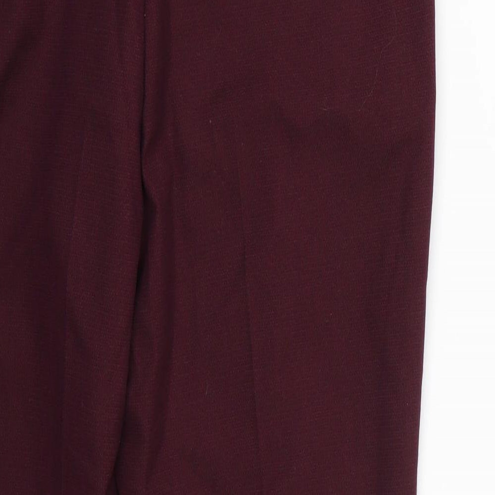 Marks and Spencer Womens Purple   Trousers  Size 10 L25 in