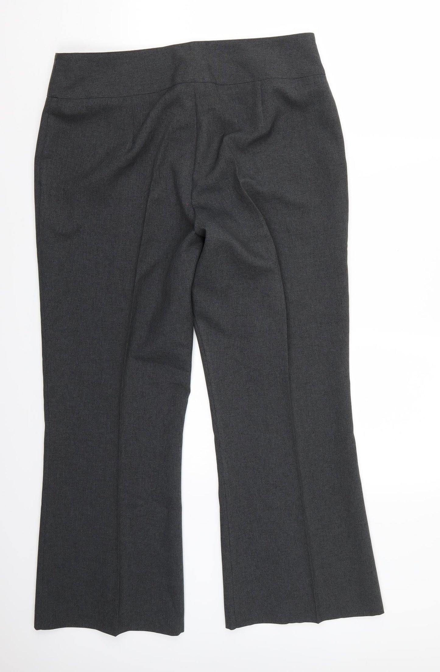Papaya Womens Grey   Trousers  Size 14 L28 in
