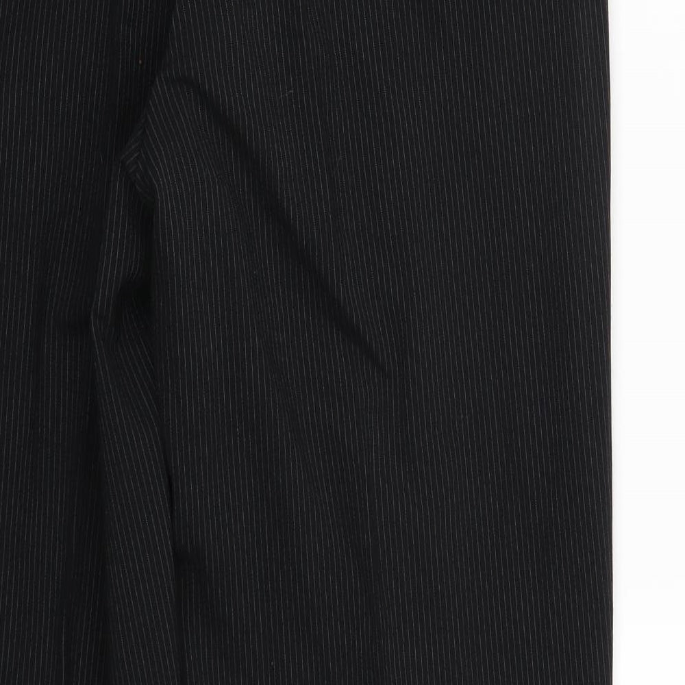 NEXT Womens Black Striped  Trousers  Size 34 L31 in