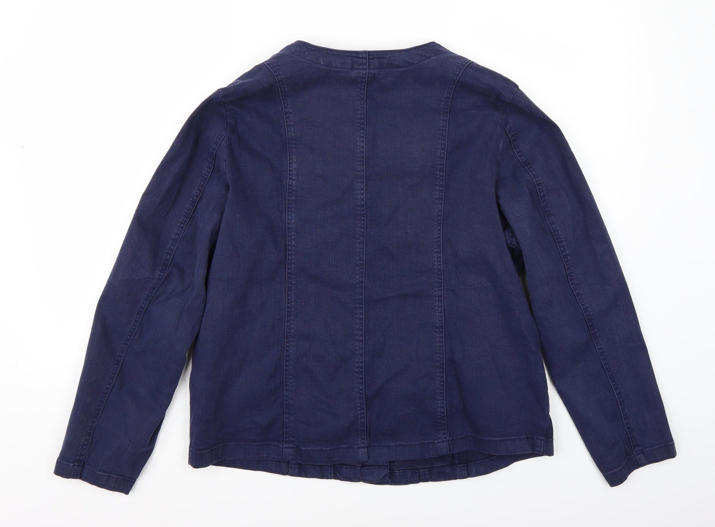 Amber Womens Blue   Jacket Coat Size 14