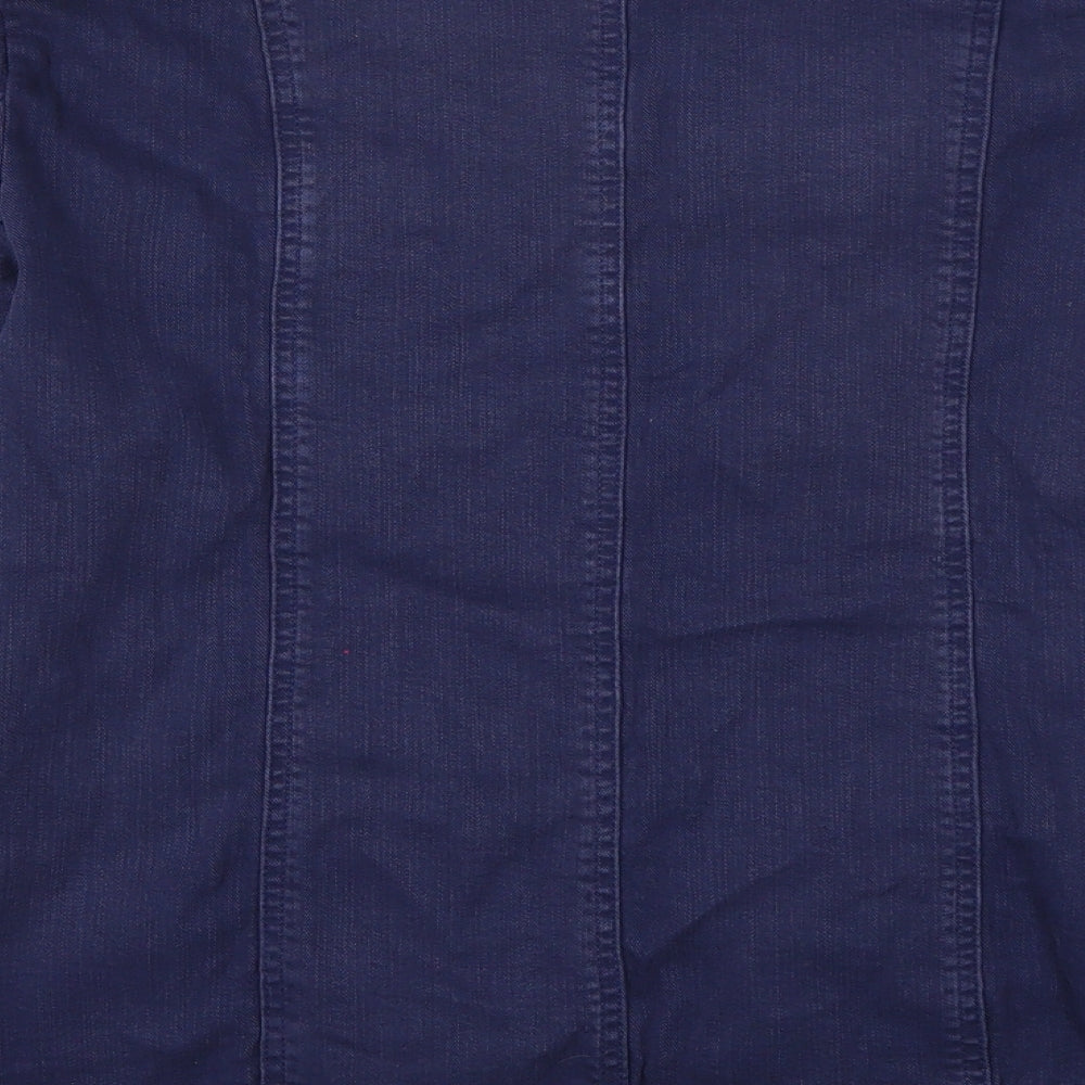 Amber Womens Blue   Jacket Coat Size 14
