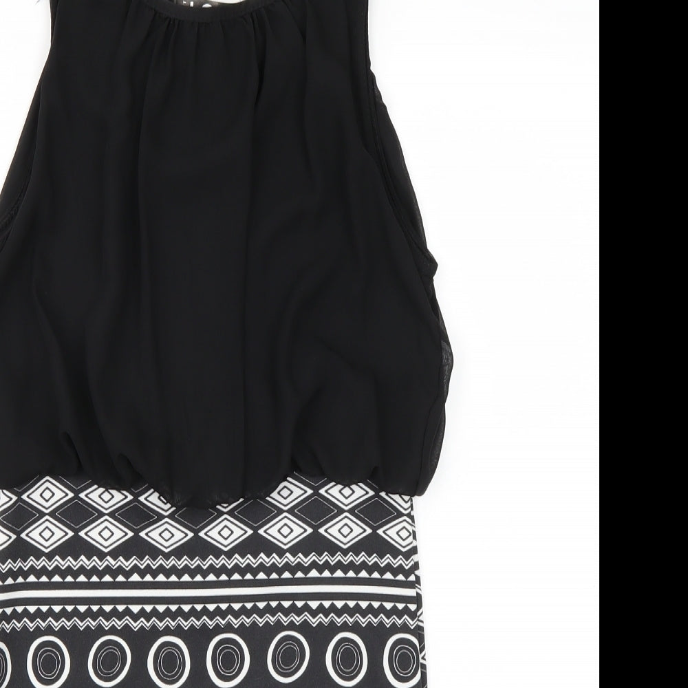 Preworn Womens Black  Rayon A-Line  Size S