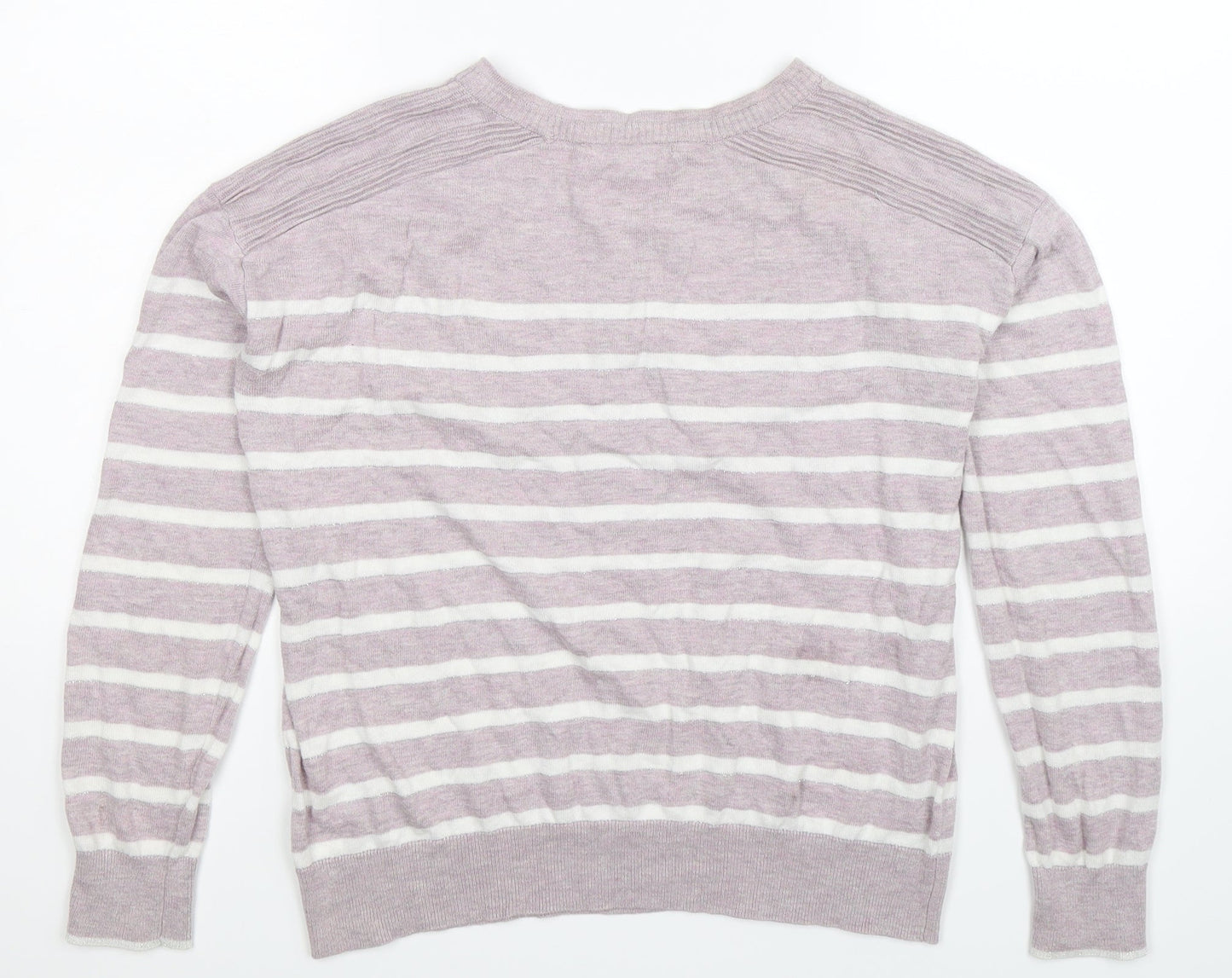 NEXT Womens Multicoloured Striped Knit Pullover Jumper Size 6  - Oversized