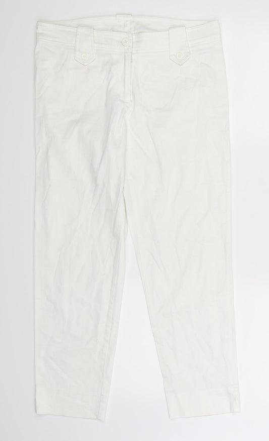 Libra Womens White   Trousers  Size 12 L26 in