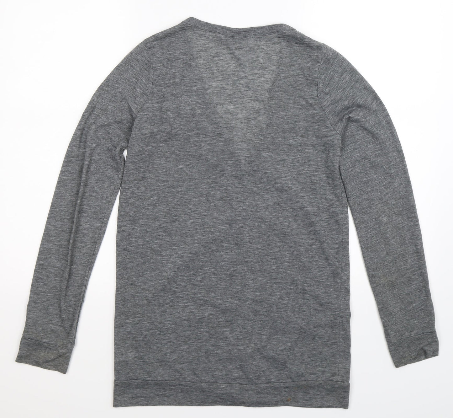 Topshop Womens Grey  Knit Cardigan Jumper Size 10