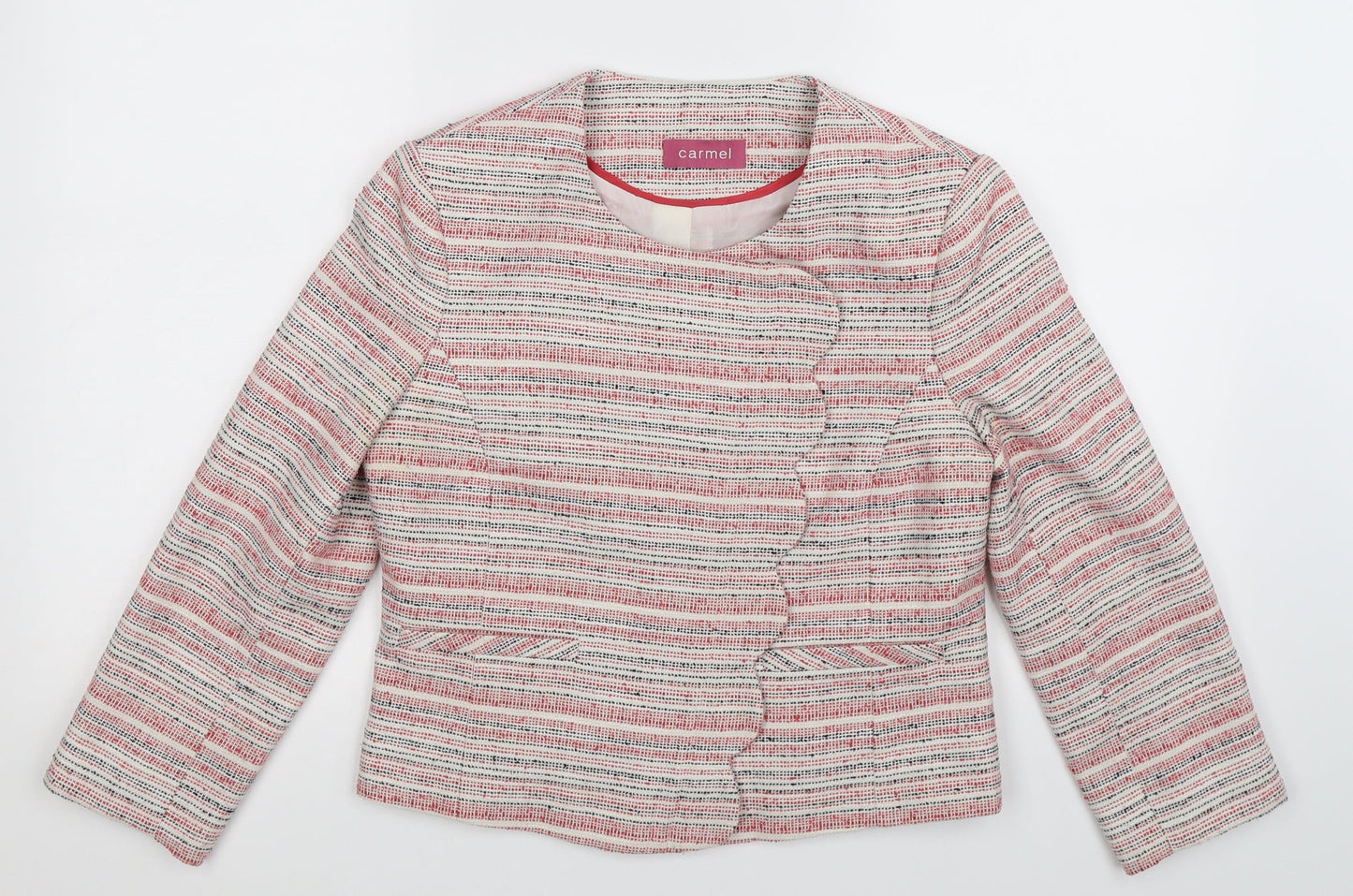 Carmel Womens Multicoloured Striped  Jacket Blazer Size 10