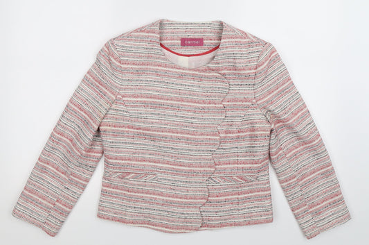 Carmel Womens Multicoloured Striped  Jacket Blazer Size 10