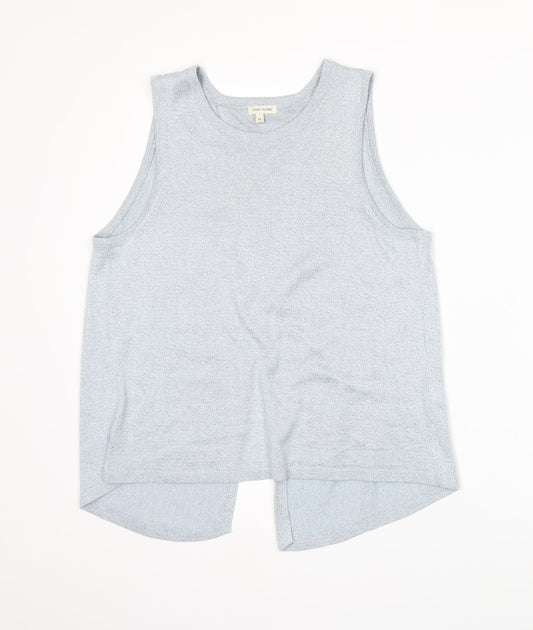 River Island Womens Blue  Knit Vest Jumper Size 10