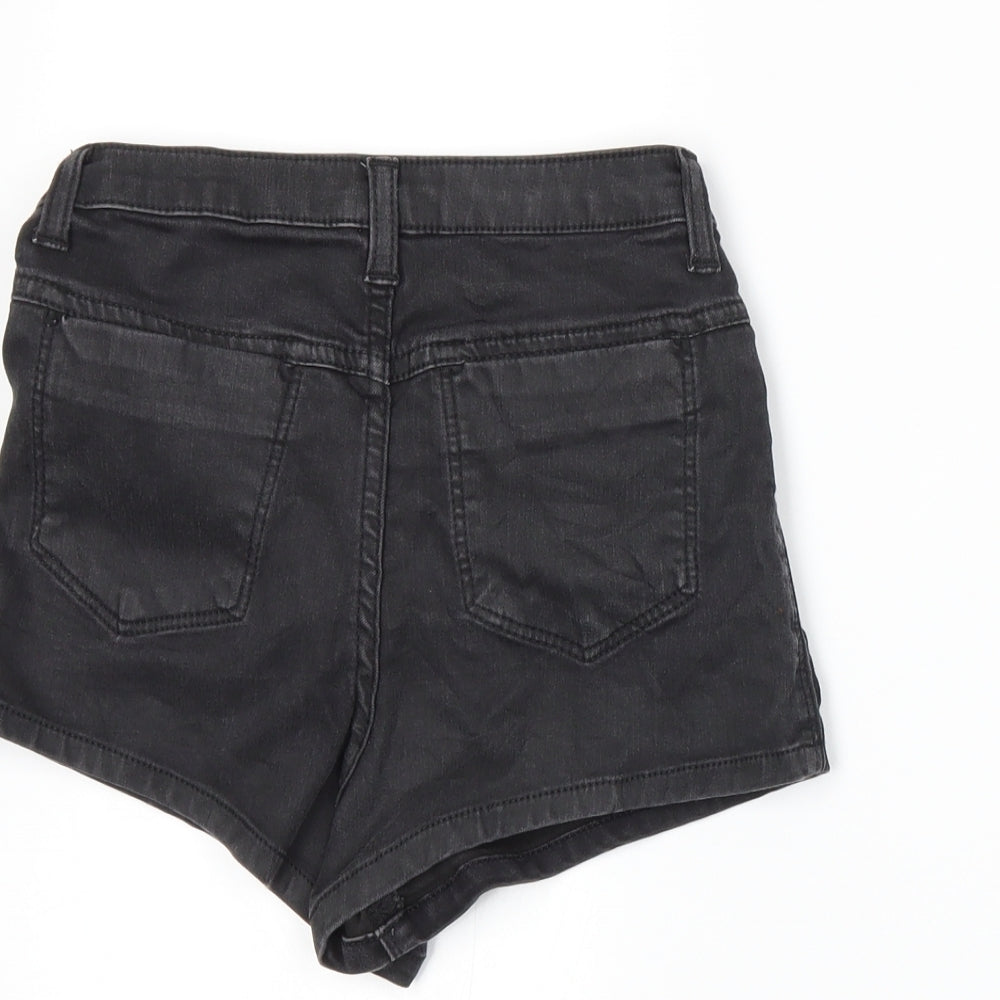 Topshop Womens Grey   Hot Pants Shorts Size 6