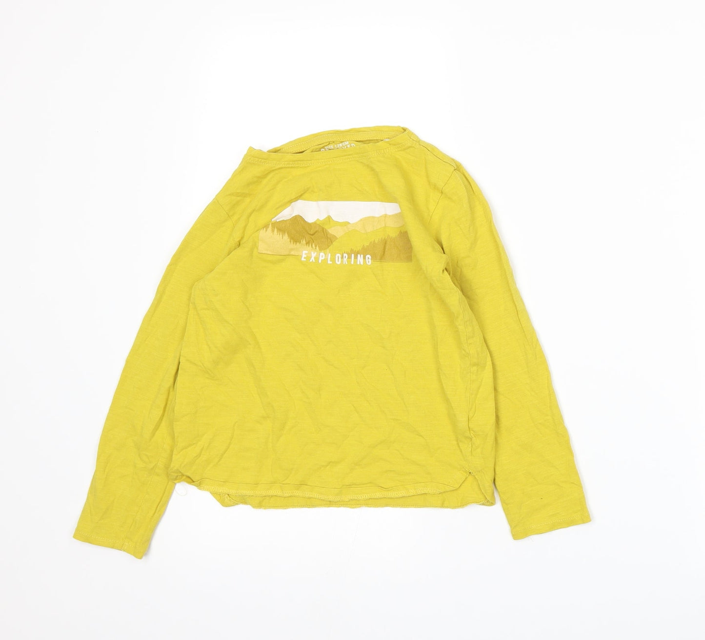 RESERVED Girls Yellow  Jersey Basic T-Shirt Size 8 Years