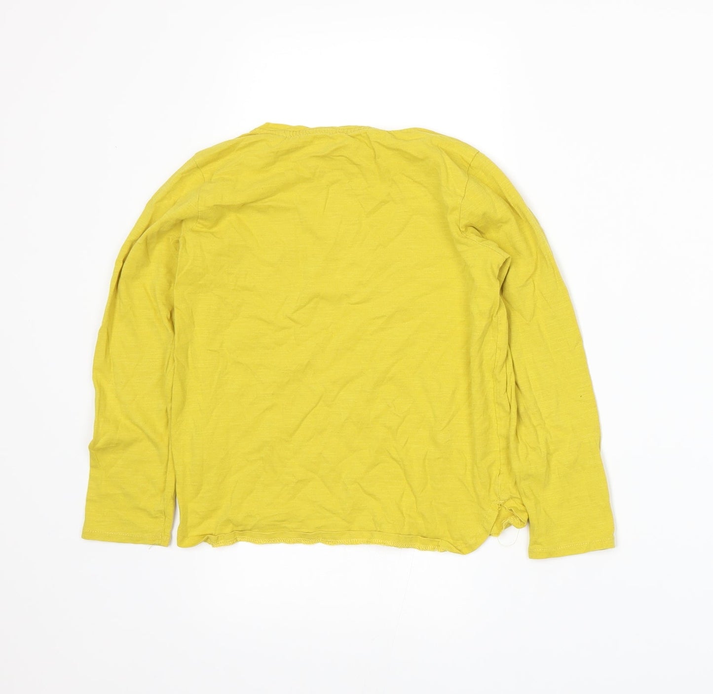 RESERVED Girls Yellow  Jersey Basic T-Shirt Size 8 Years