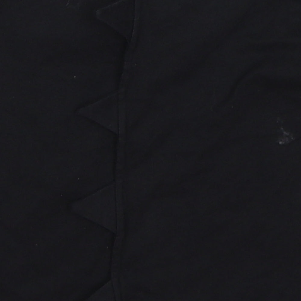 NEXT Boys Black   Basic T-Shirt Size 6-9 Months  - monster spike back