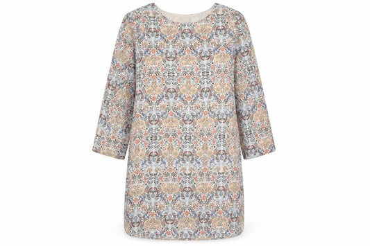 Atmosphere Womens White Floral Chiffon Shirt Dress  Size 12