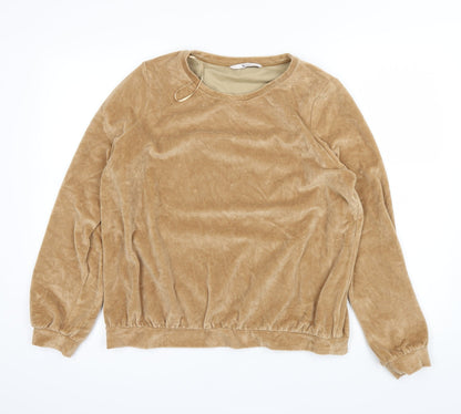 Front view of Tu women’s brown jumper, size UK 12
