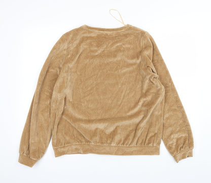 Back view of Tu women’s brown jumper, size UK 12