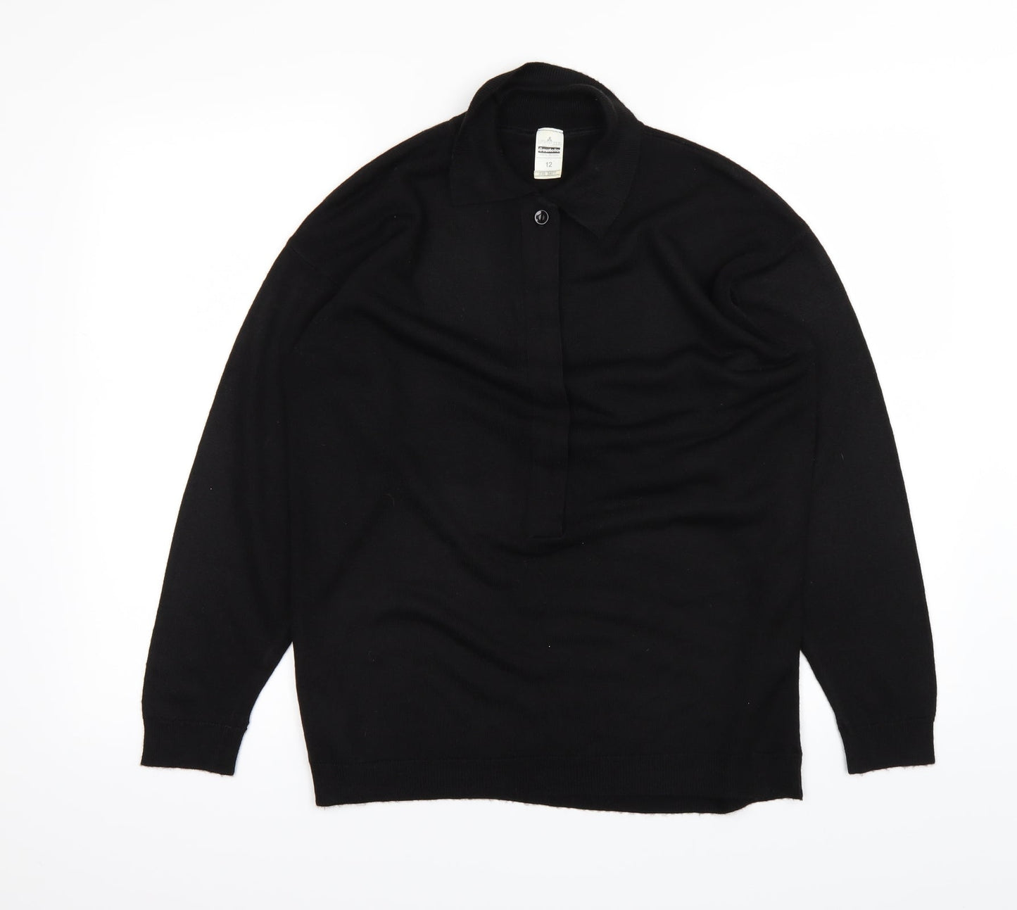 Littlewoods Womens Black   Basic Polo Size 12