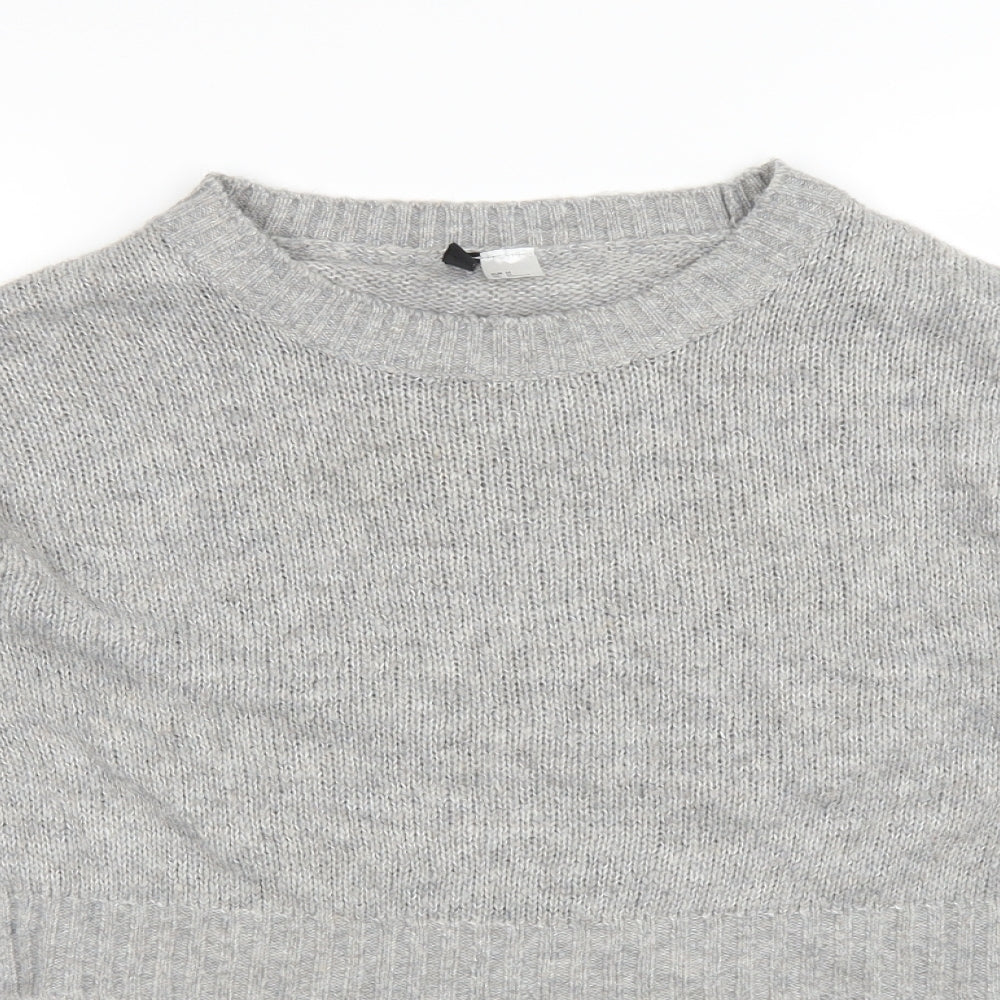 H&M Womens Grey   Pullover Jumper Size M