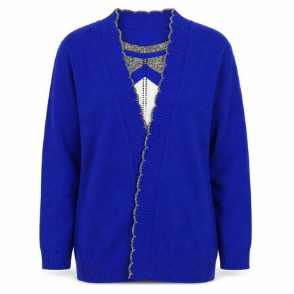 Front view of Lady Ice women’s blue jumper, size M