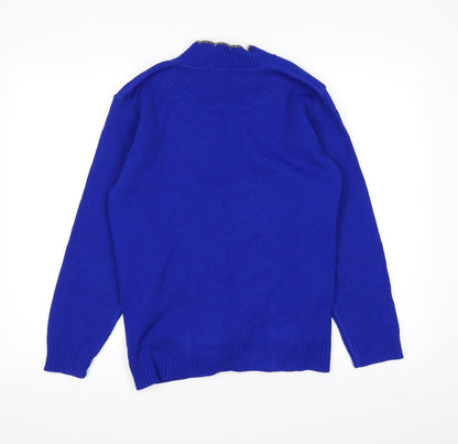 Back view of Lady Ice women’s blue jumper, size M