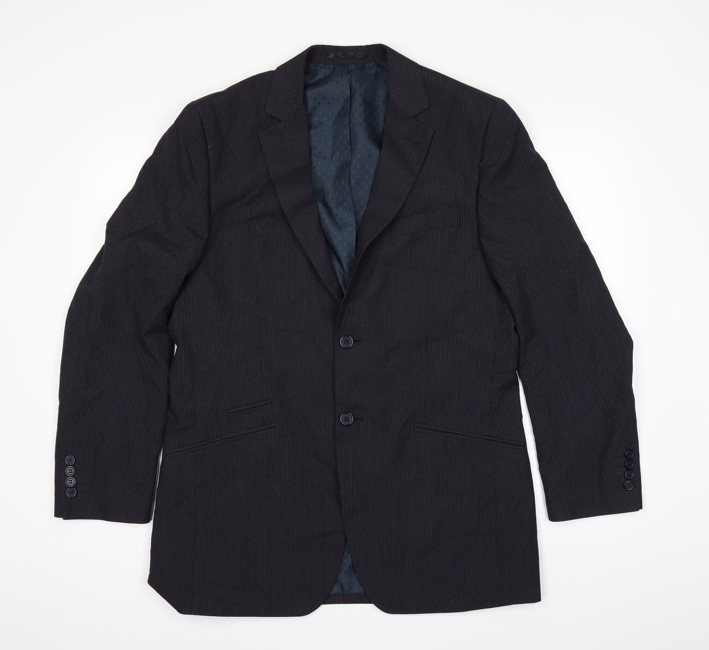 F&F Mens Black   Jacket Suit Jacket Size 40