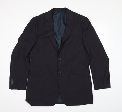 Additional front view of F&F men’s black jacket suit jacket, size 40
