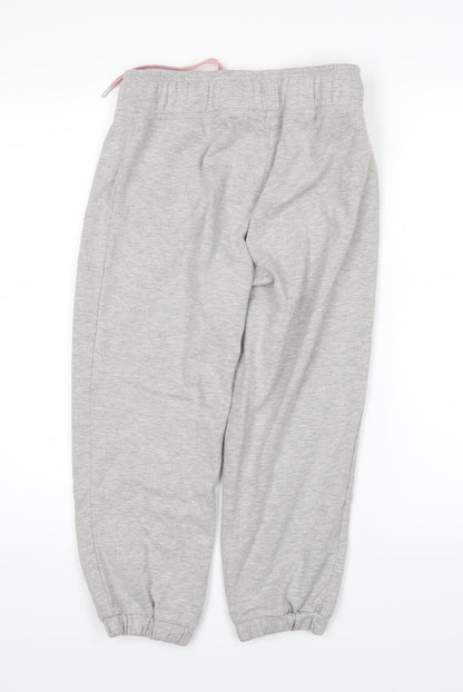Back view of Very women’s grey sweatpants, size UK 8, 20-inch leg