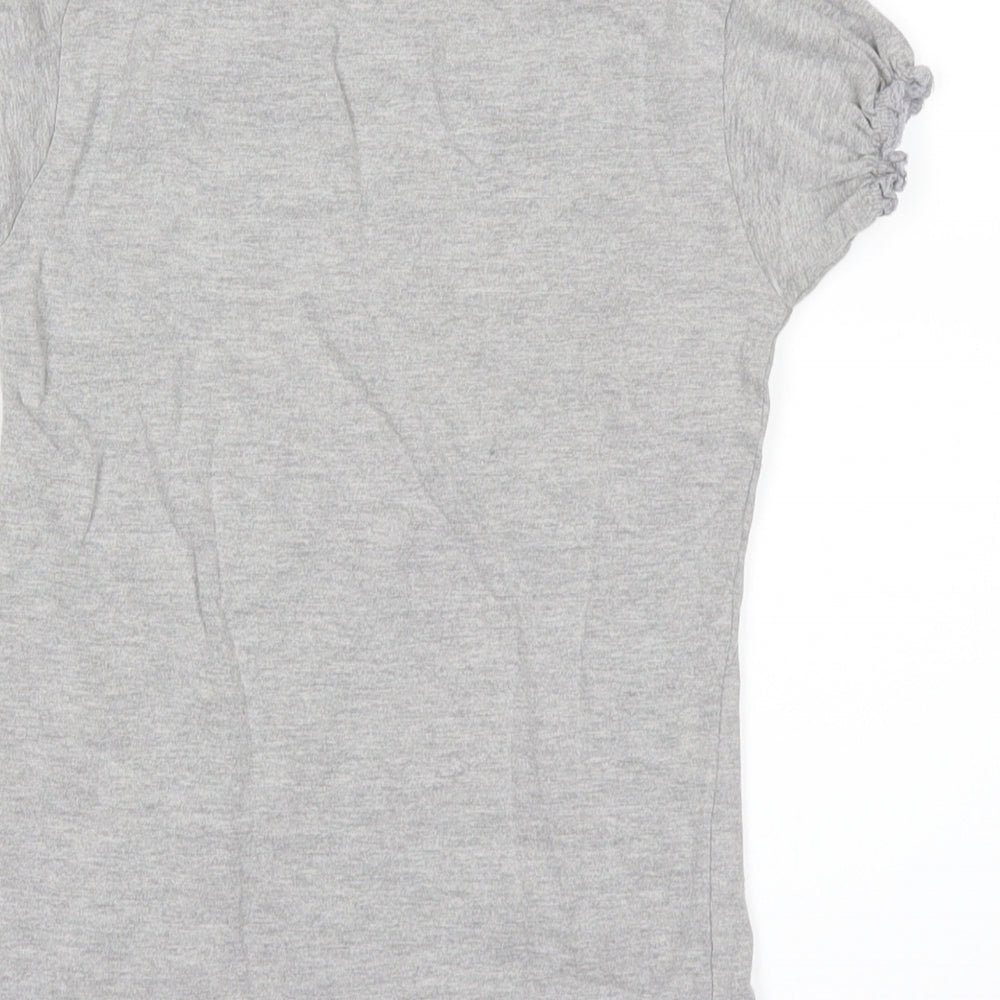 sweet Girls Grey   Basic T-Shirt Size 8 Years