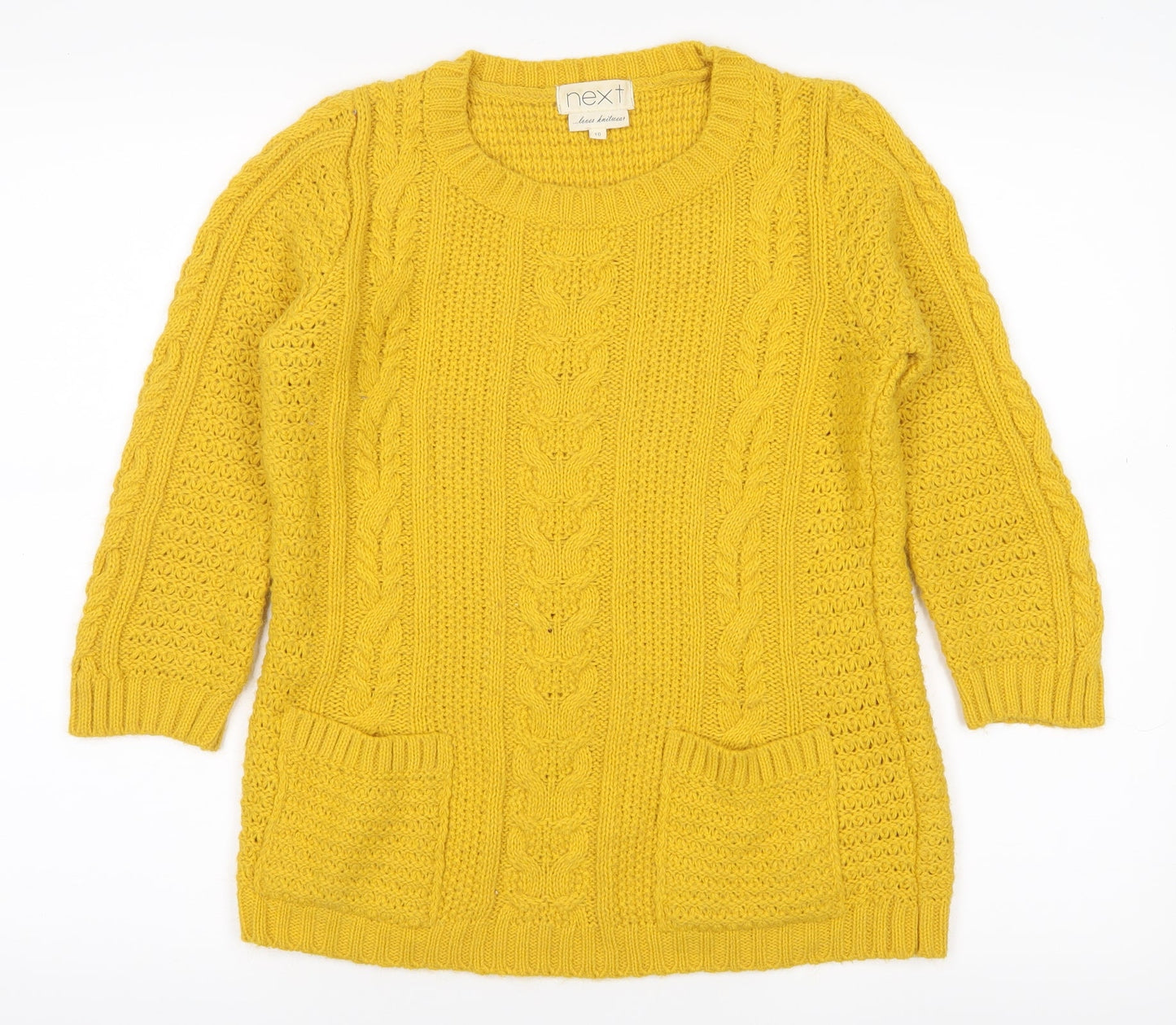 NEXT Womens Yellow   Pullover Jumper Size 10
