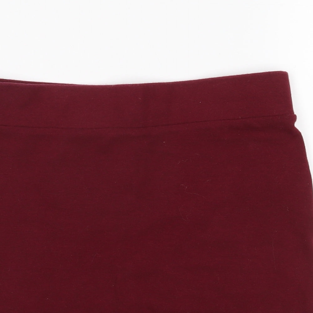 FOREVER 21 Womens Red   A-Line Skirt Size S
