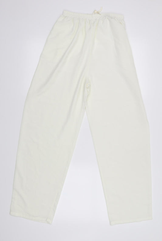 Preworn Womens Ivory   Trousers  Size S L25 in